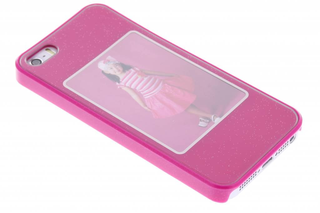 Image of Fuchsia fotolijst hardcase voor de iPhone 5 / 5s / SE