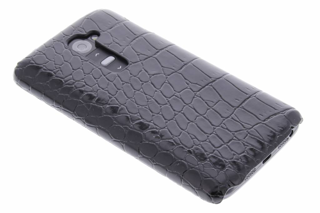 Image of Zwart krokodil design hardcase hoesje voor de LG G2