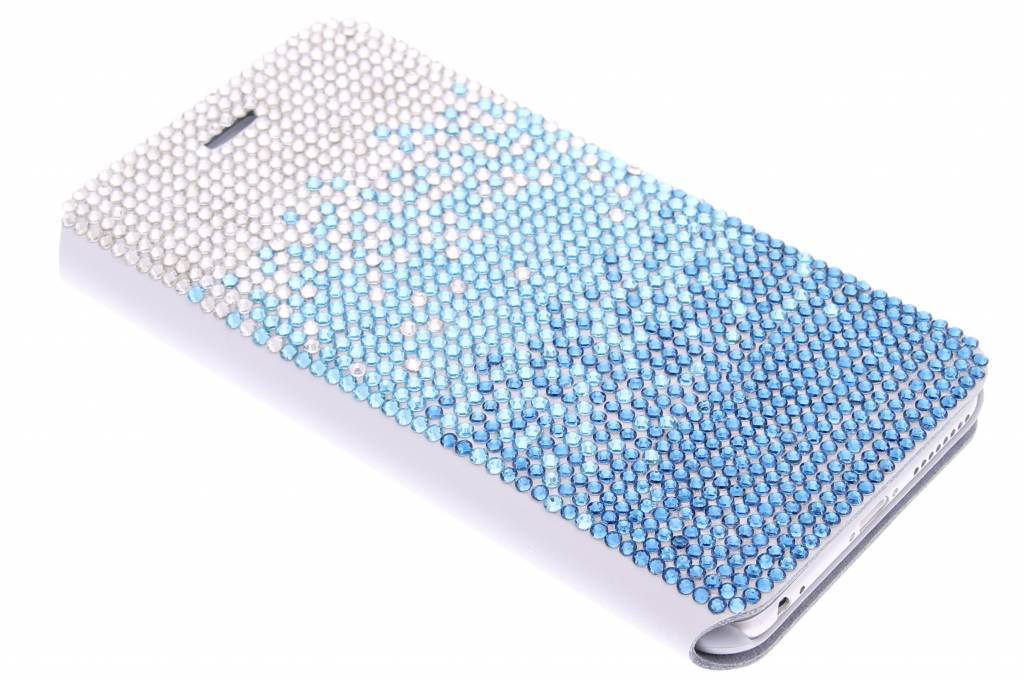 Image of Glazen strass booktype hoes voor de iPhone 6(s) Plus