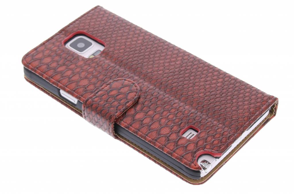 Image of Rode slangen booktype hoes voor de Samsung Galaxy Note 4