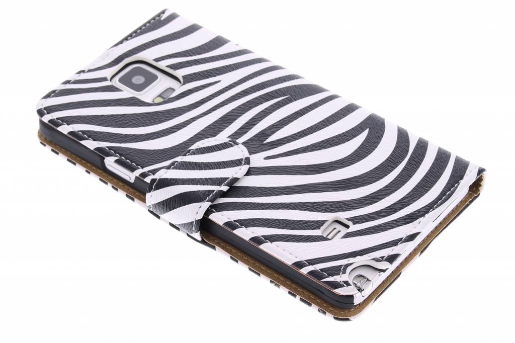 Image of Zebra booktype hoes voor de Samsung Galaxy Note 4