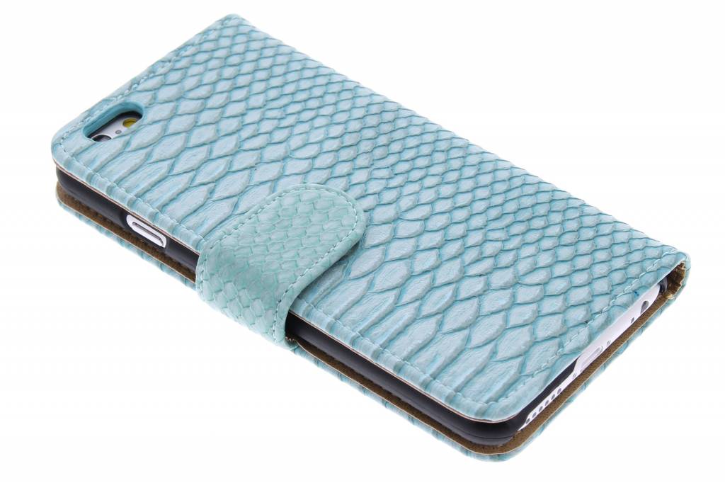 Image of Turquoise slangen booktype hoes voor de iPhone 6 / 6s