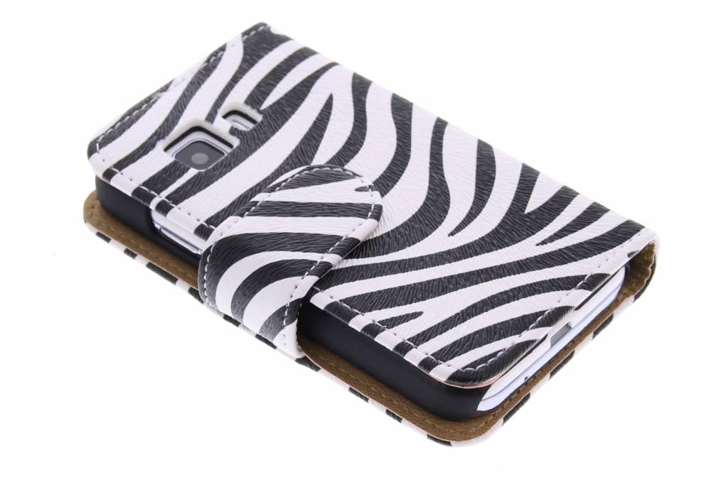 Image of Zebra booktype hoes voor de Samsung Galaxy Young 2