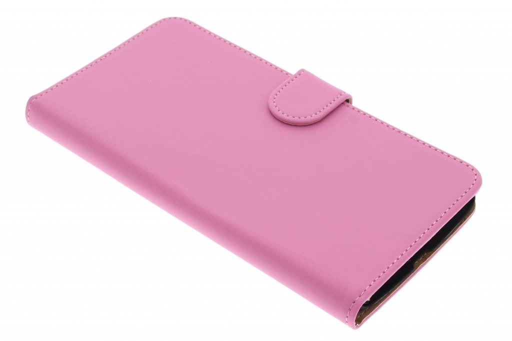 Image of Roze effen booktype hoes voor de Motorola Nexus 6