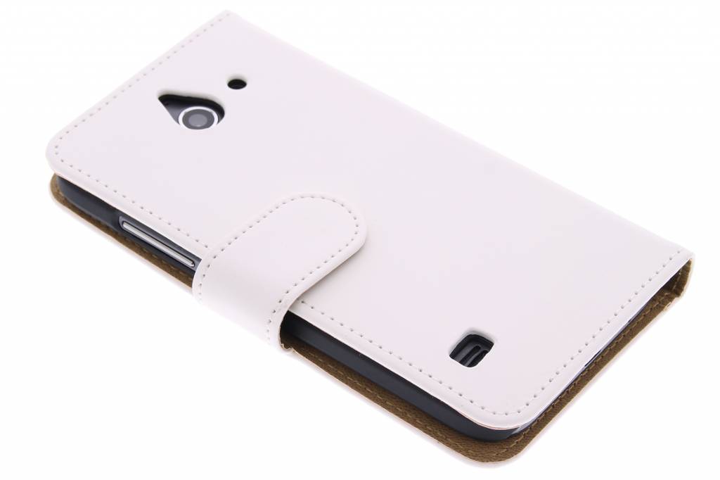 Image of Witte effen booktype voor de Huawei Ascend Y550