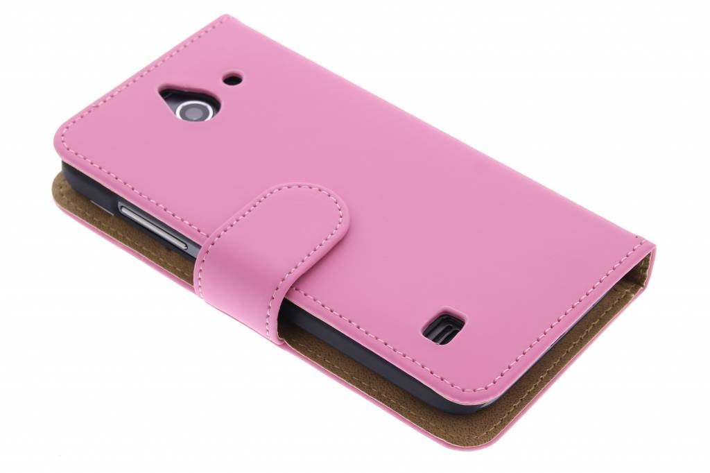 Image of Roze effen booktype voor de Huawei Ascend Y550