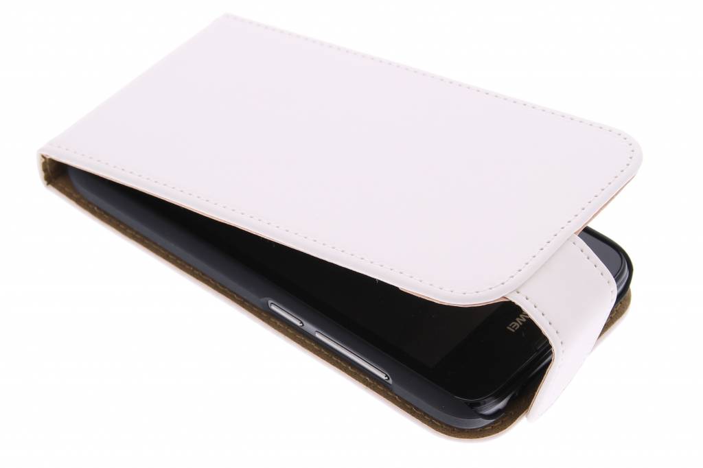 Image of Witte effen flipcase voor de Huawei Ascend Y550