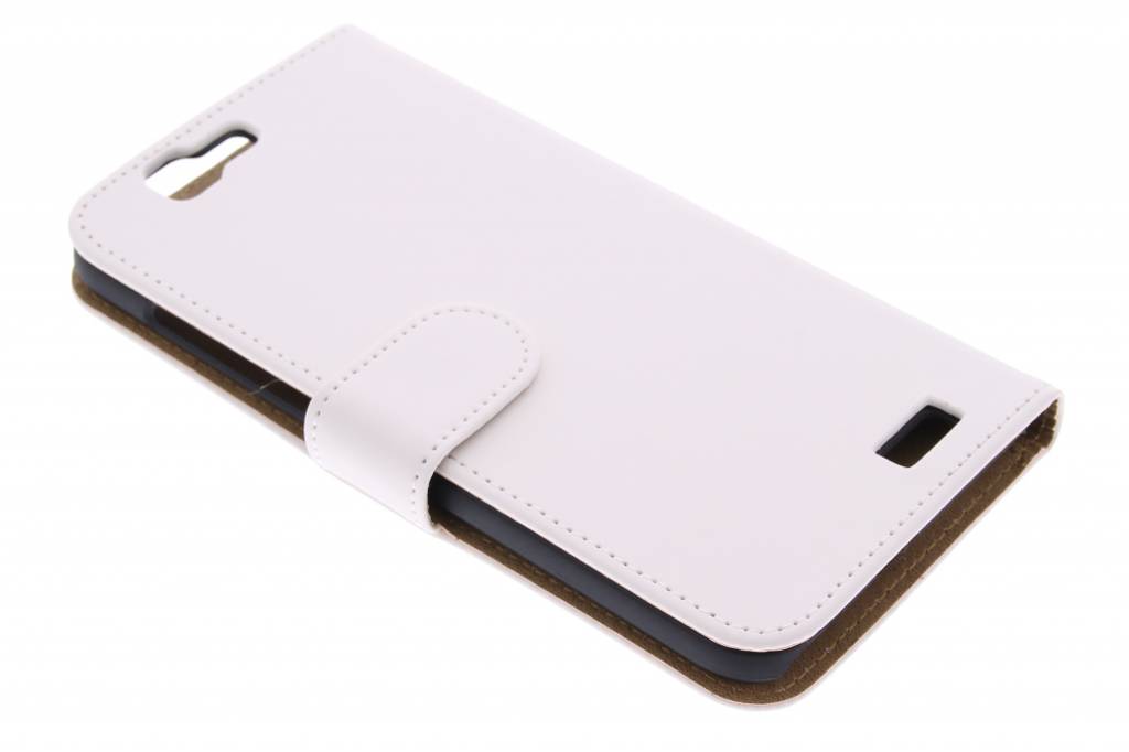 Image of Witte effen booktype hoes voor de Huawei Ascend G7