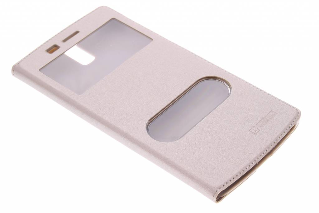 Image of Gouden luxe slim booktype hoes voor de OnePlus One