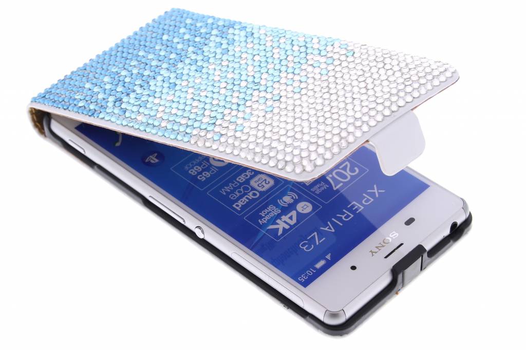 Image of Glazen strass flipcase voor de Sony Xperia Z3