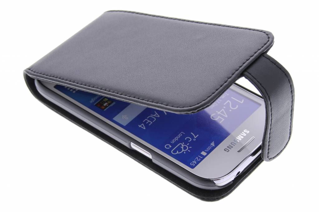 Image of Zwarte stijlvolle flipcase voor de Samsung Galaxy Ace 4