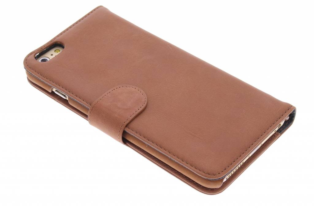 Image of Melkco Leather Wallet Apple iPhone 6 Plus/6s Plus Bruin