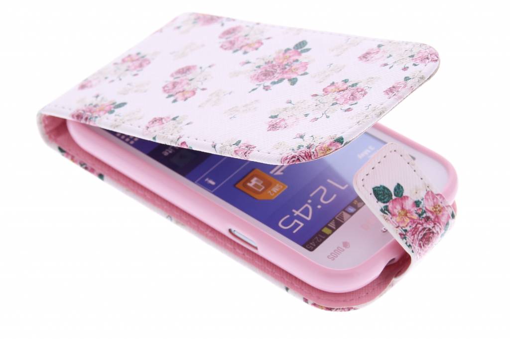 Image of Roosjes design TPU flipcase voor de Samsung Galaxy Trend Lite