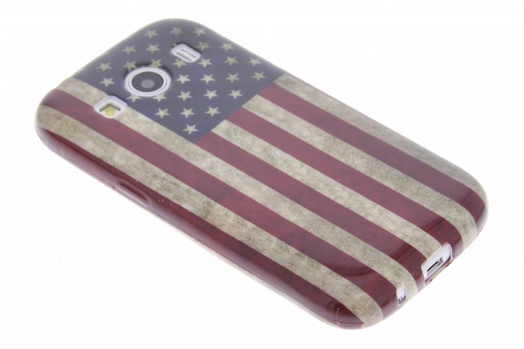 Image of Amerikaanse vlag design TPU hoesje voor de Samsung Galaxy Ace 4