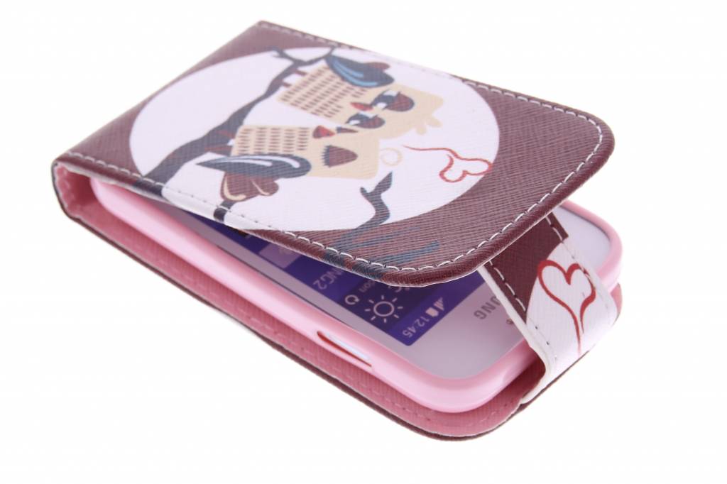 Image of Uiltjes design TPU flipcase voor de Samsung Galaxy Young 2