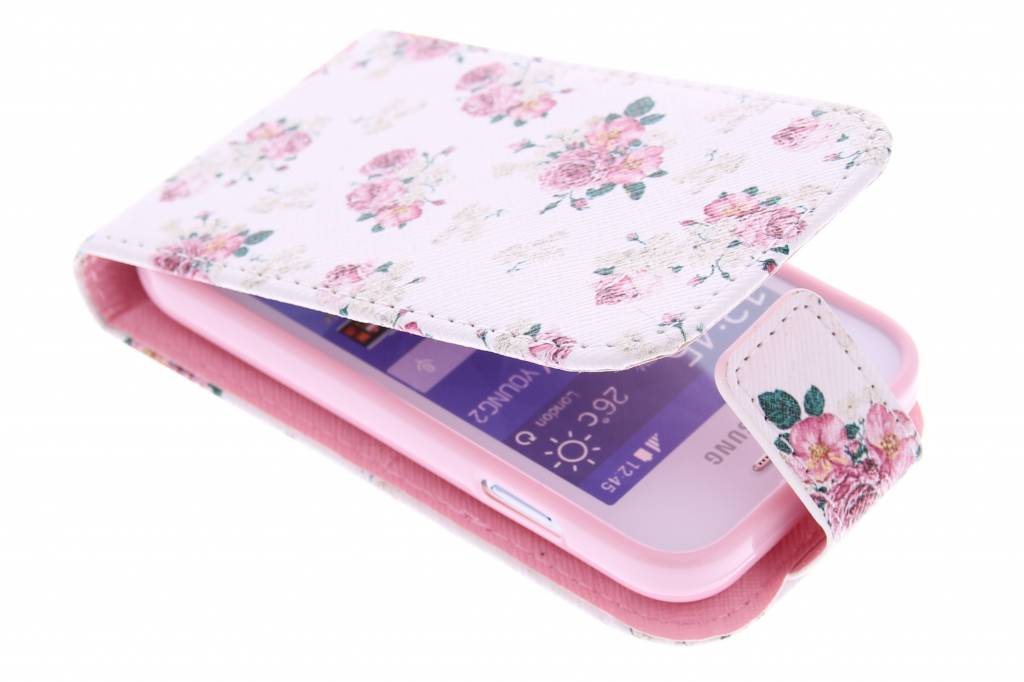 Image of Roosjes design TPU flipcase voor de Samsung Galaxy Young 2