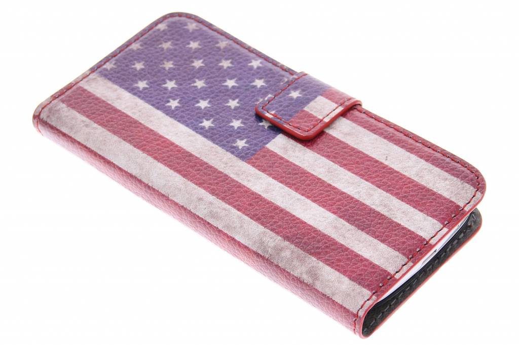 Image of Vintage Amerikaanse vlag booktype hoes voor de Samsung Galaxy S4 Mini