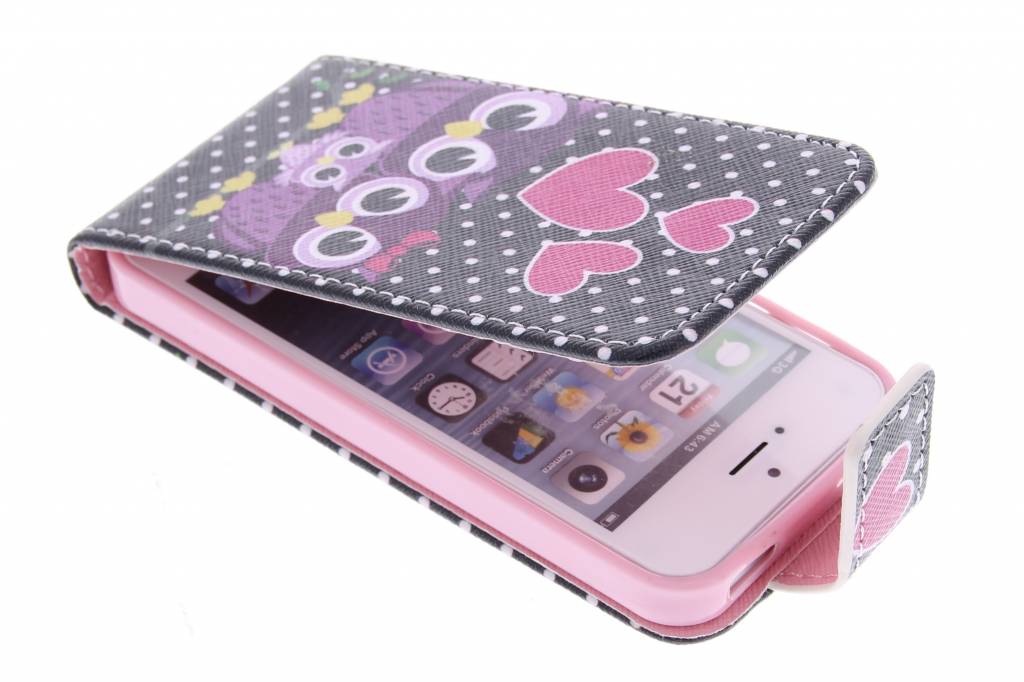 Image of Uiltjes design TPU flipcase voor de iPhone 5 / 5s / SE