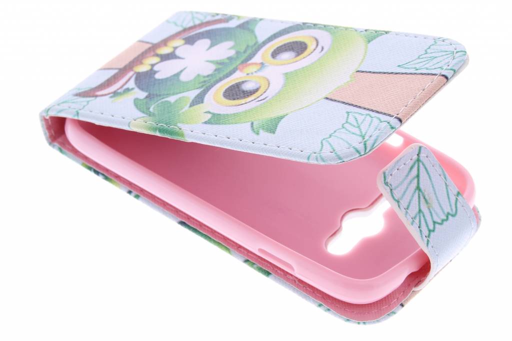 Image of Uil design TPU flipcase voor de Samsung Galaxy Trend 2 (Lite)