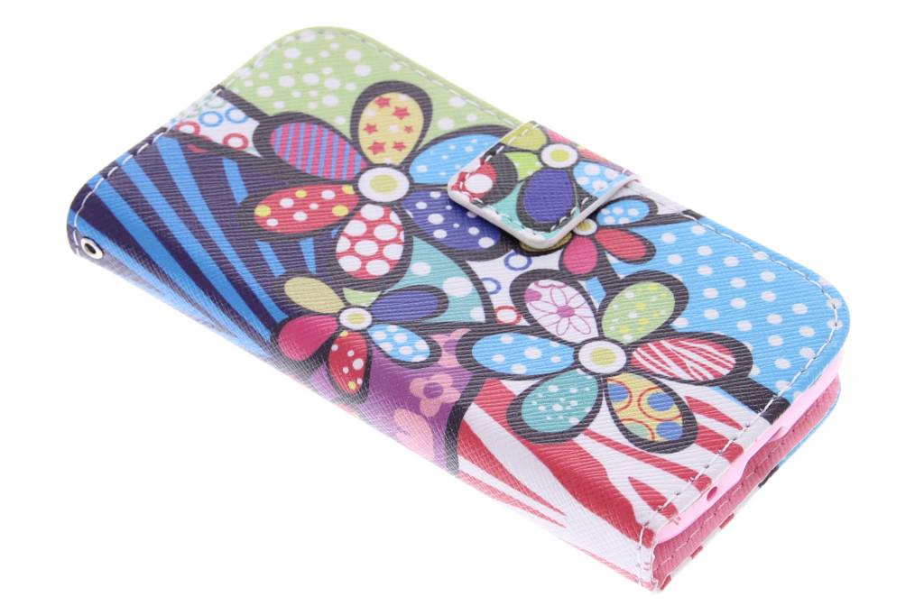 Image of Bloemen design TPU booktype hoes voor de Samsung Galaxy Trend 2 (Lite)