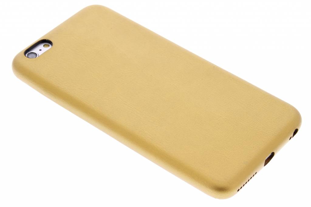 Image of Gouden lederen hardcase voor de iPhone 6(s) Plus