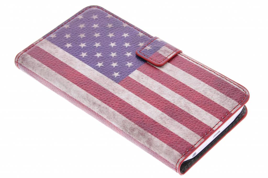 Image of Vintage Amerikaanse vlag booktype hoes voor de LG G2