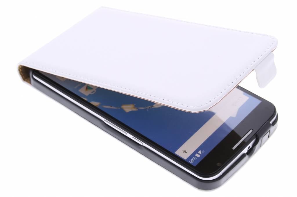 Image of Witte luxe flipcase voor de Motorola Nexus 6