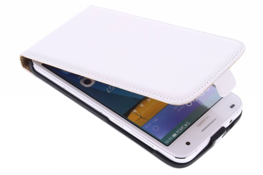 Image of Witte luxe flipcase voor de Huawei Ascend G7