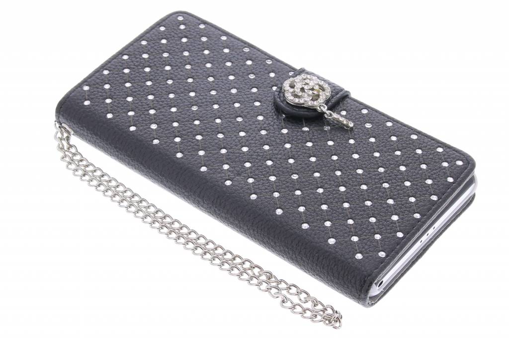 Image of Zwarte chique strass booktype hoes voor de Sony Xperia Z2