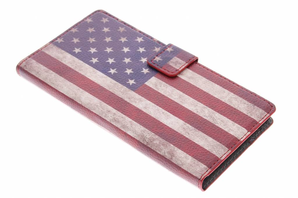 Image of Vintage Amerikaanse vlag booktype hoes voor de Sony Xperia Z1