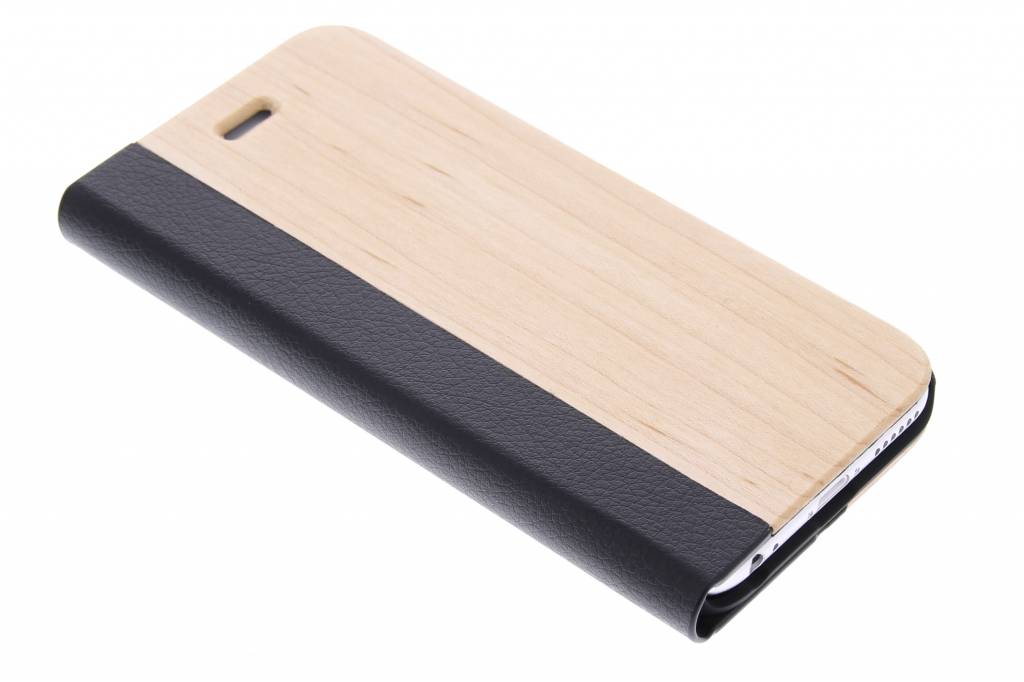 Image of Hout lederen booktype hoes voor de iPhone 6 / 6s