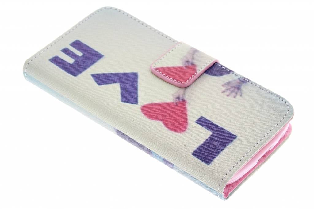 Image of Love design TPU booktype hoes voor de Samsung Galaxy S4 Mini