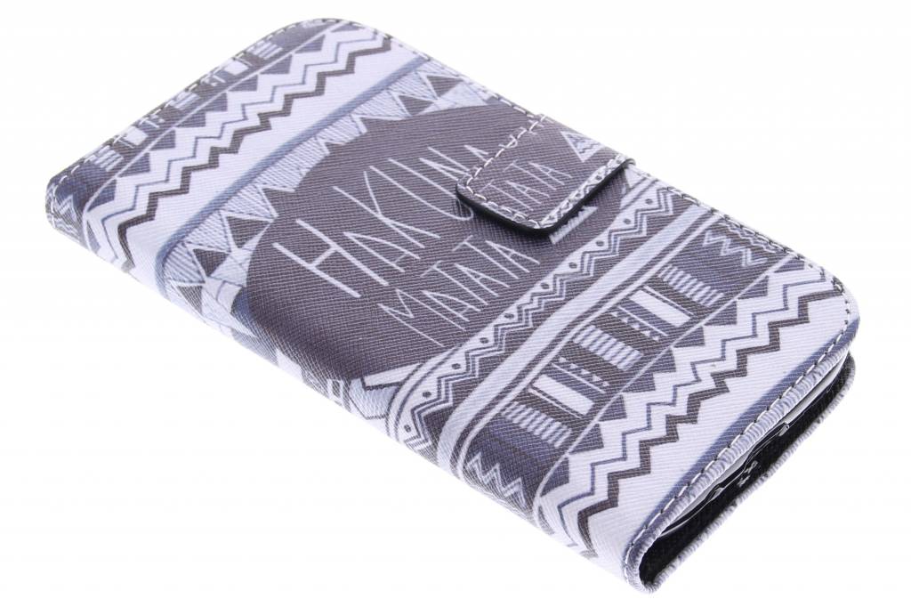 Image of Hakuna Matata design TPU booktype hoes voor de Samsung Galaxy Grand (Neo)