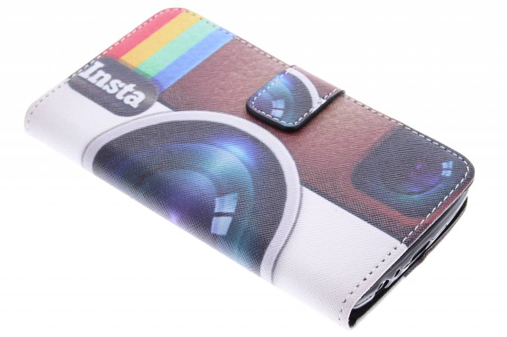 Image of Insta camera design TPU booktype hoes voor de LG G3