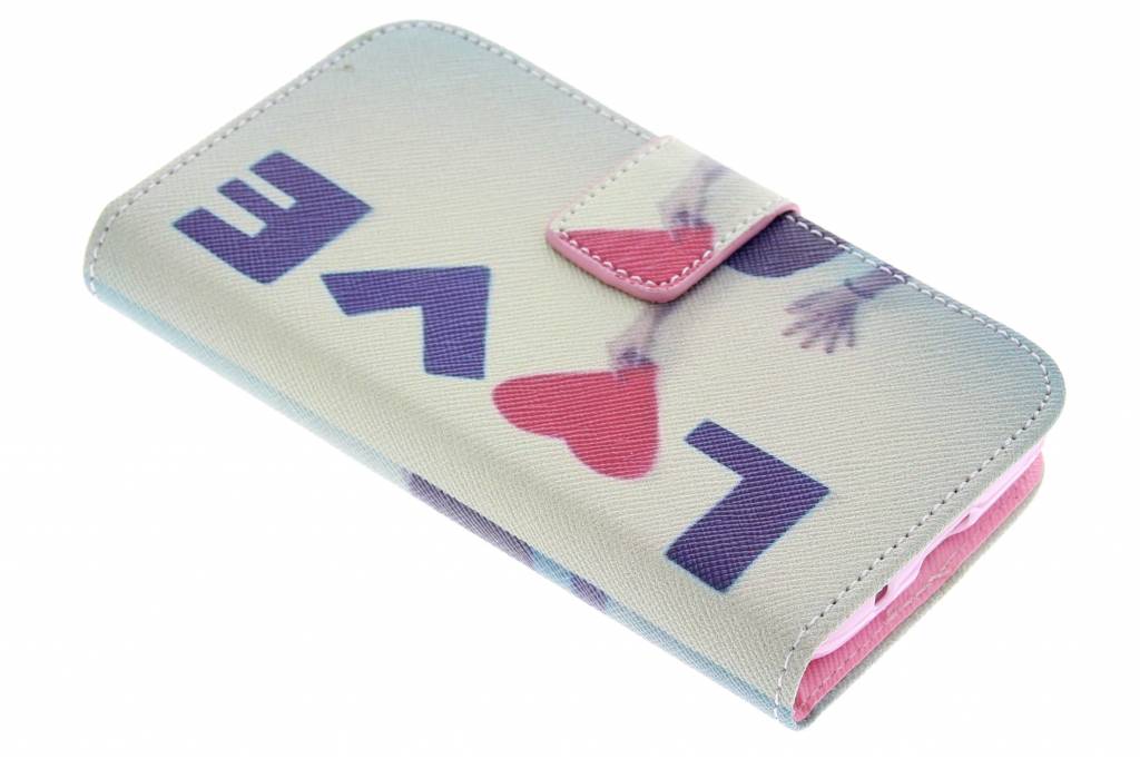 Image of Love design TPU booktype hoes voor de Samsung Galaxy Trend 2 (Lite)