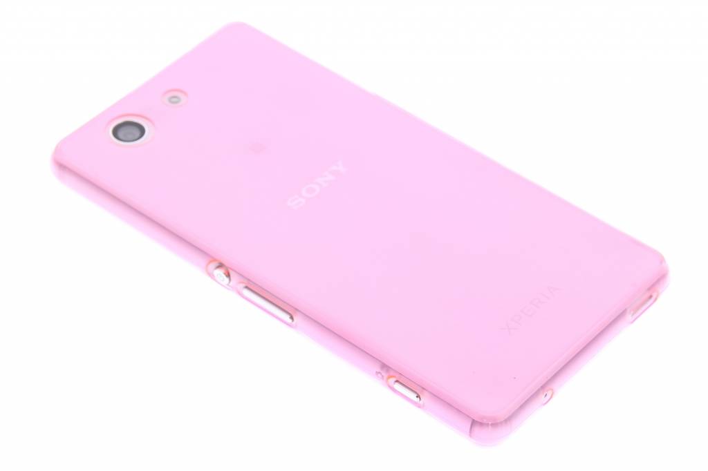 Image of Roze ultra thin transparant TPU hoesje voor de Sony Xperia Z3 Compact