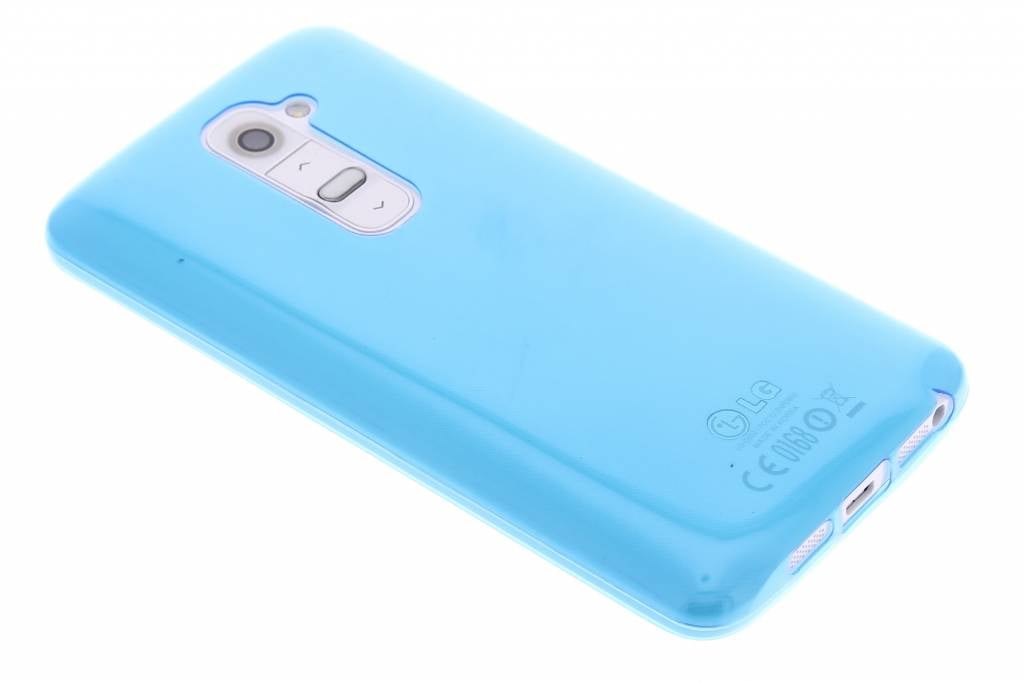 Image of Blauw ultra thin transparant TPU hoesje voor de LG G2