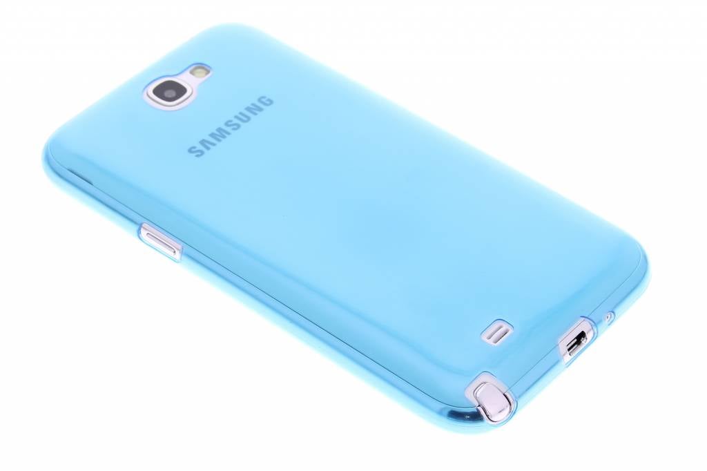 Image of Blauw ultra thin transparant TPU hoesje voor de Samsung Galaxy Note 2