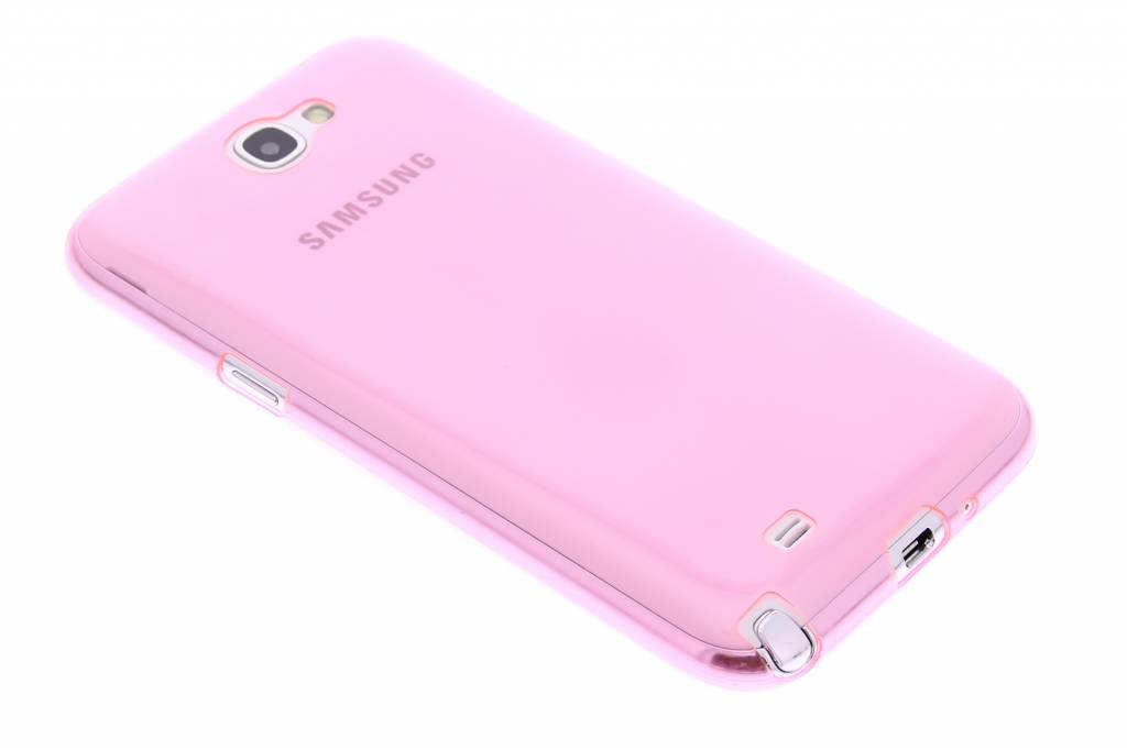 Image of Roze ultra thin transparant TPU hoesje voor de Samsung Galaxy Note 2