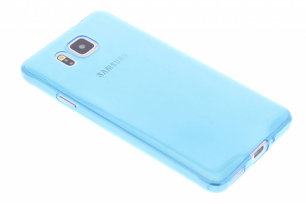 Image of Blauw ultra thin transparant TPU hoesje voor de Samsung Galaxy Alpha