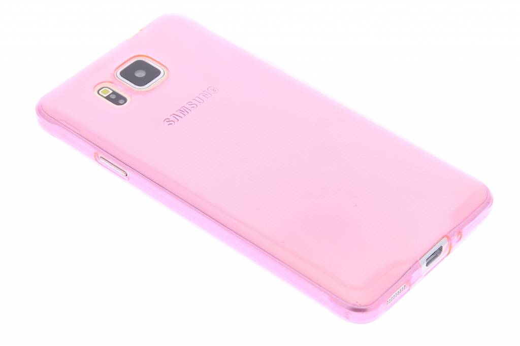 Image of Roze ultra thin transparant TPU hoesje voor de Samsung Galaxy Alpha