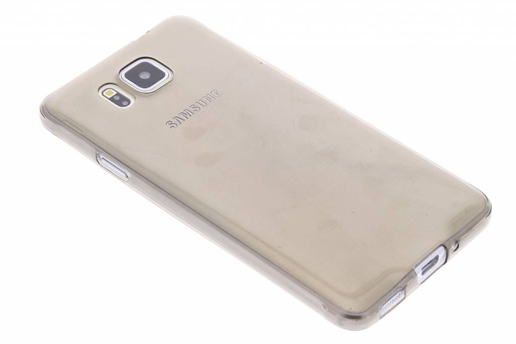 Image of Grijs ultra thin transparant TPU hoesje voor de Samsung Galaxy Alpha