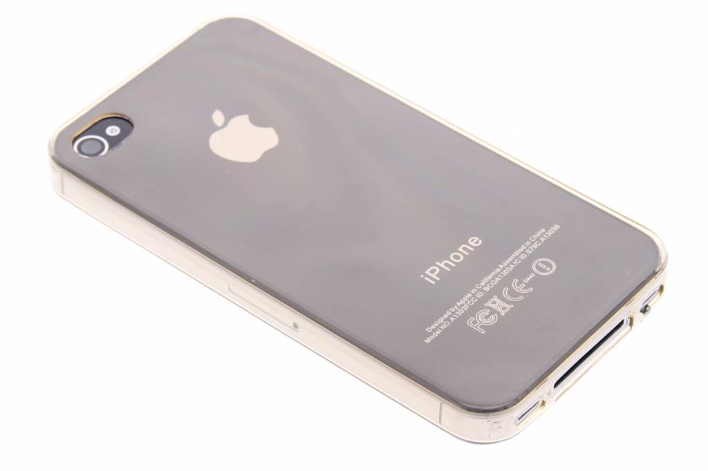 Image of Goud ultra thin transparant TPU hoesje voor de iPhone 4 / 4s