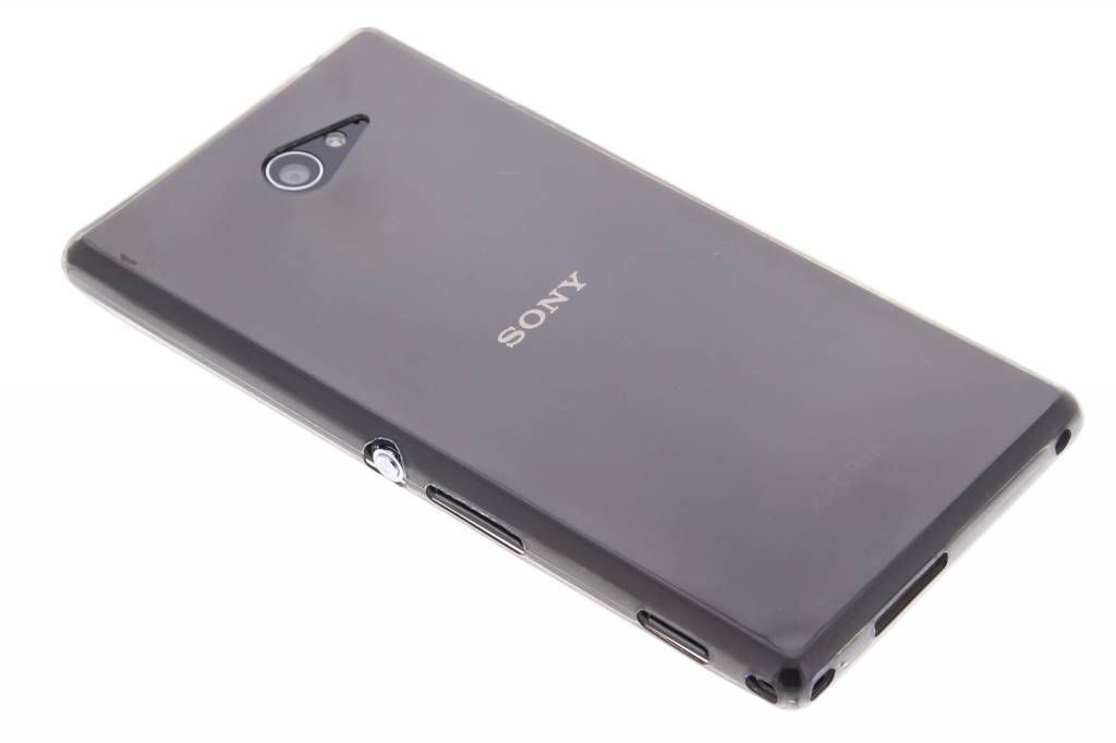 Image of Grijs ultra thin transparant TPU hoesje voor de Sony Xperia M2 (Aqua)