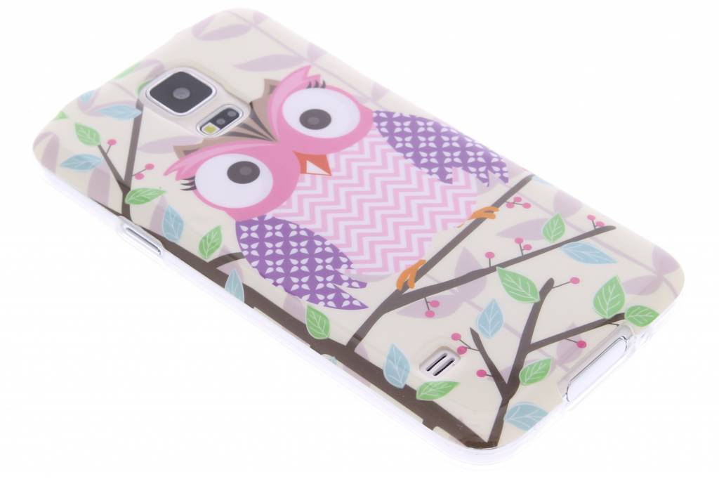 Image of Uil design TPU siliconen hoesje voor de Samsung Galaxy S5 (Plus) / Neo