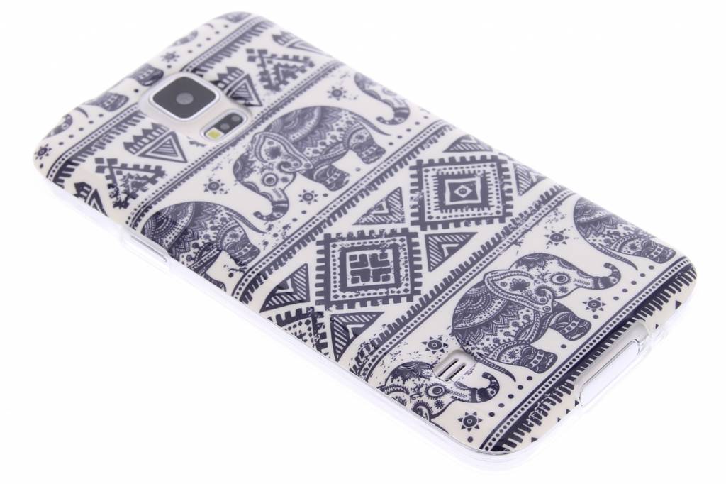 Image of Olifanten design TPU siliconen hoesje voor de Samsung Galaxy S5 (Plus) / Neo