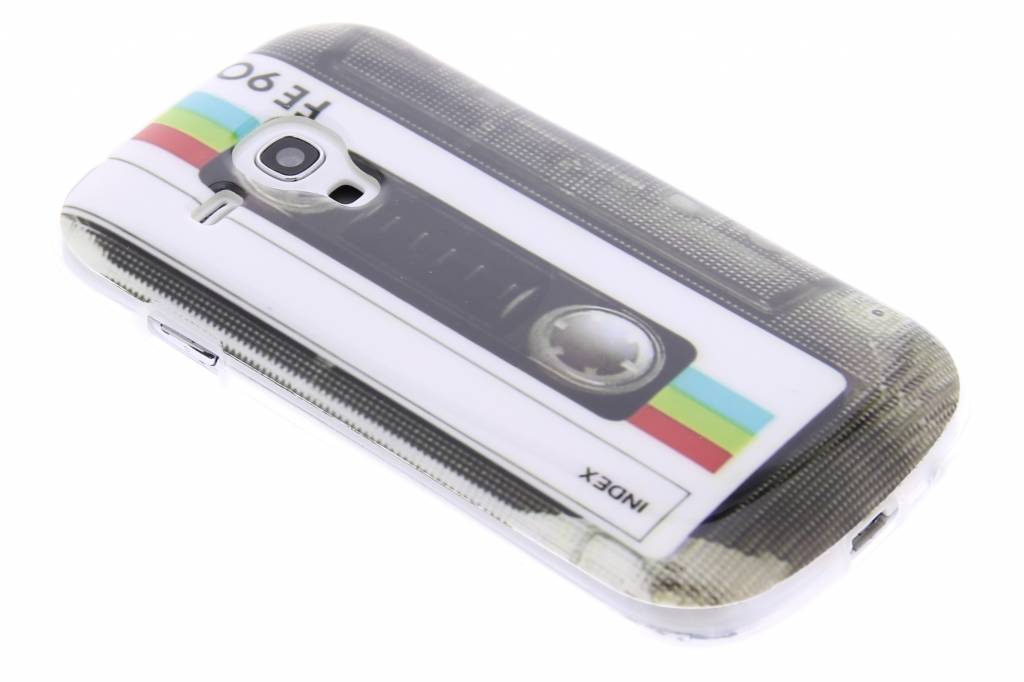 Image of Cassettebandje design TPU siliconen hoesje voor de Samsung Galaxy S3 Mini