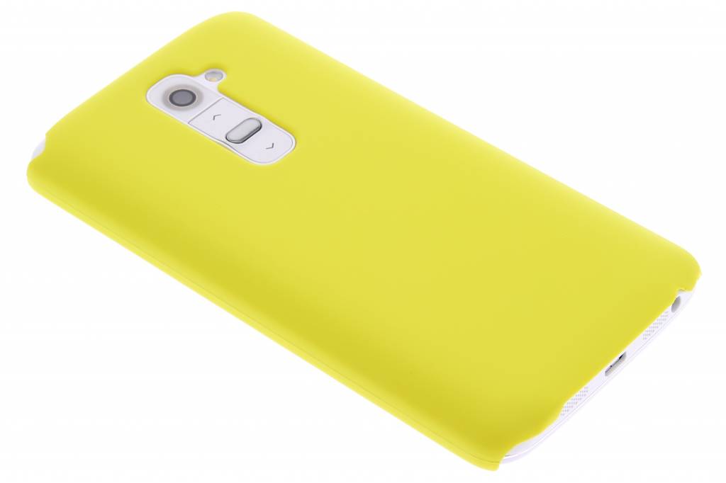 Image of Geel effen hardcase hoesje voor de LG G2