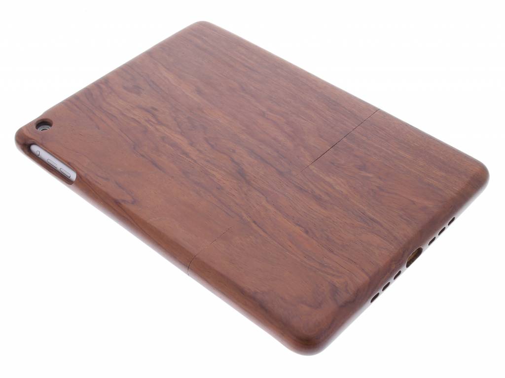 Image of Donkerbruine houten tablethoes voor de iPad Air