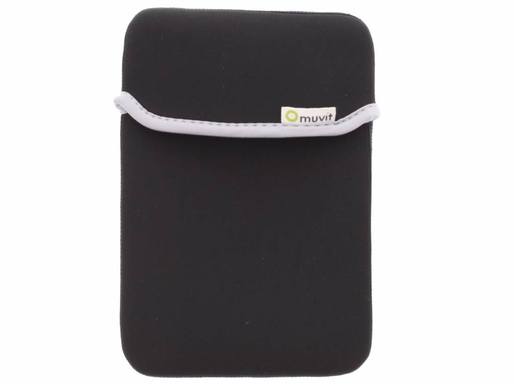 Image of Reversible Neoprene Sleeve voor 7 inch tablets - zwart/grijs